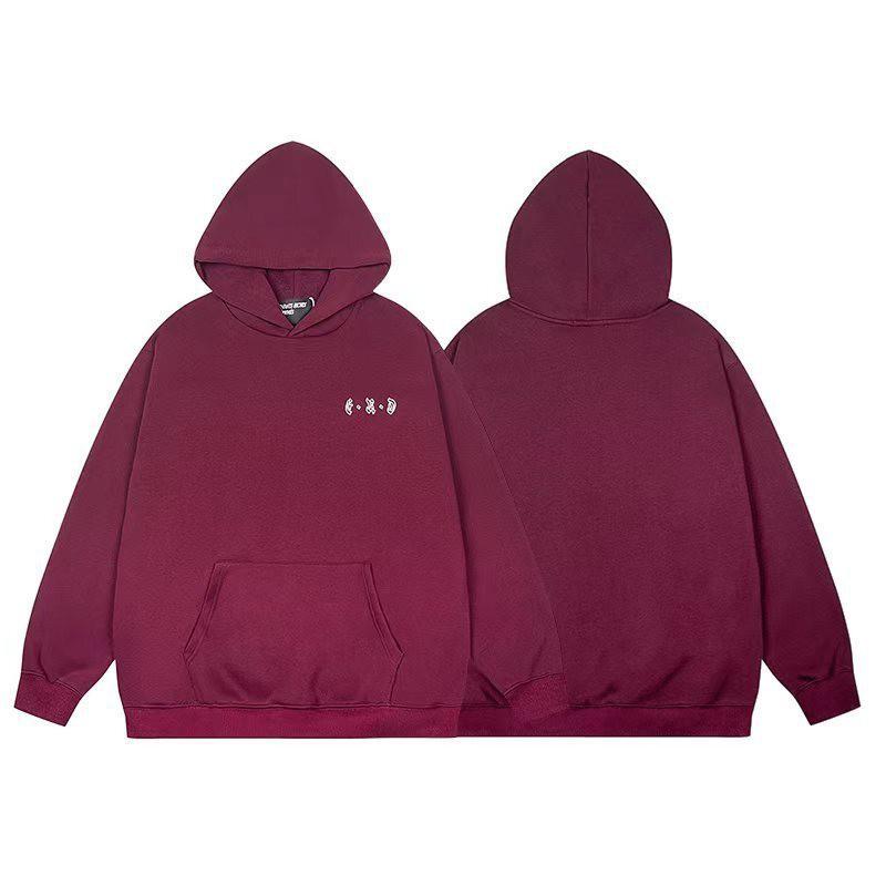 Übergroßer Kapuzenpullover Herren Streetwear Lockere Passform Baumwolle Schweres Material Wintergewaschen Vintage-Stil