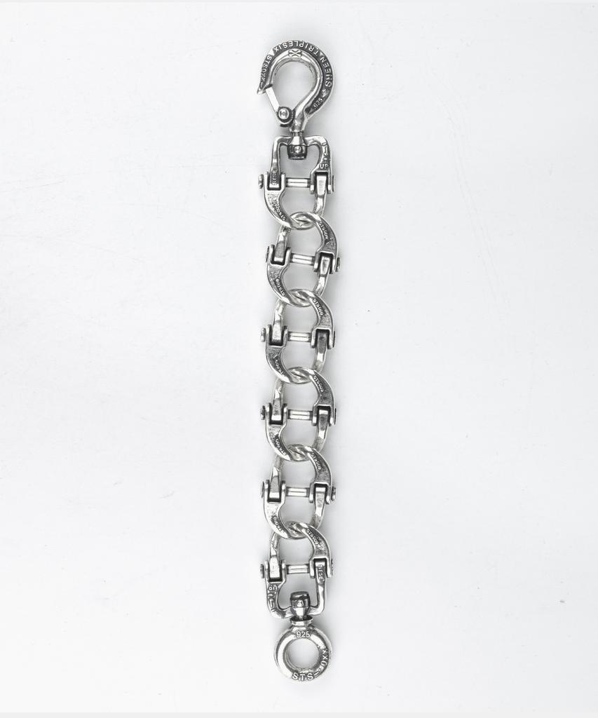 Sheen666 Industrial Series Sts009 Connecting Link Silver Bracelet
