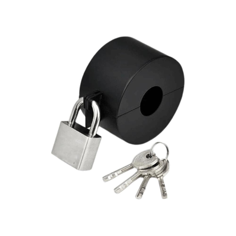 Dubbelbult Glasdörrlås Svart Färg Dörrhandtagslås Åtkomstkontrollås Husbil