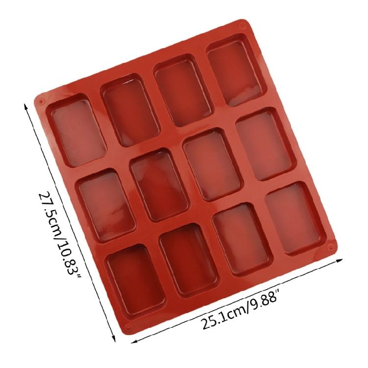 Cake Pan Molds for Baking Biscuit Chocolate Mold Silicone Soap Bar Mold Craft