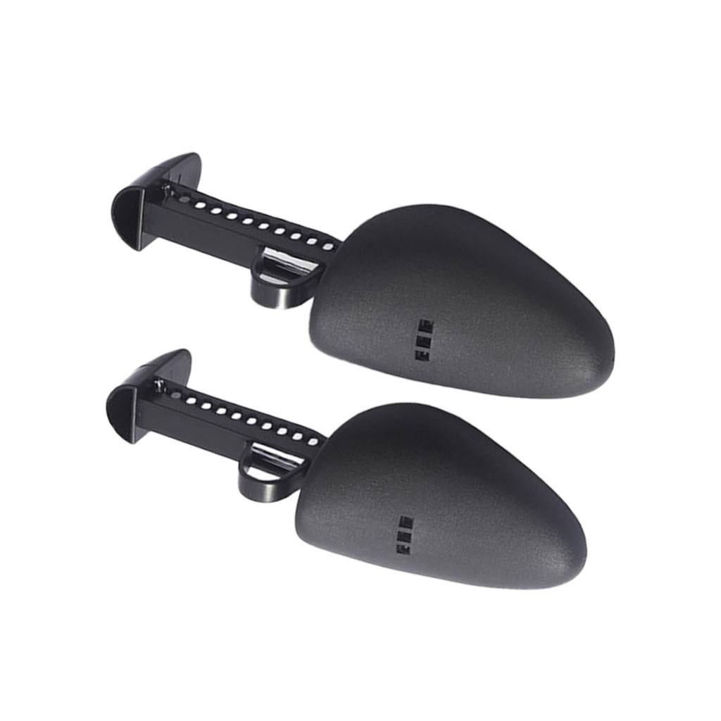 5 Pairs Shoe Tree Shaper Professional Prevents Wrinkling Adjustable Shoe Spring Stretcher for Most of Shoes Black