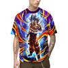 2024 Summer Men New Hot Anime Goku Vegeta All Over Print Cosplay Men Street T-Shirts Unisex Top Short Sleeve
