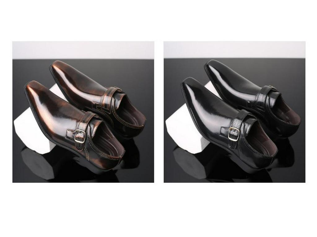 2025 Men's Pointed Toe Buckle Low-Heel Leather Shoes - Large Size Gentleman Style