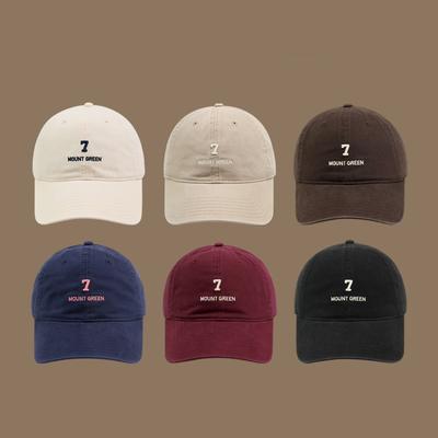 Baseball Cap Women's Big Head Circumference Soft Top Wide Brim Hat Men's Face Small Versatile Sports Pure Cotton Cap Tide