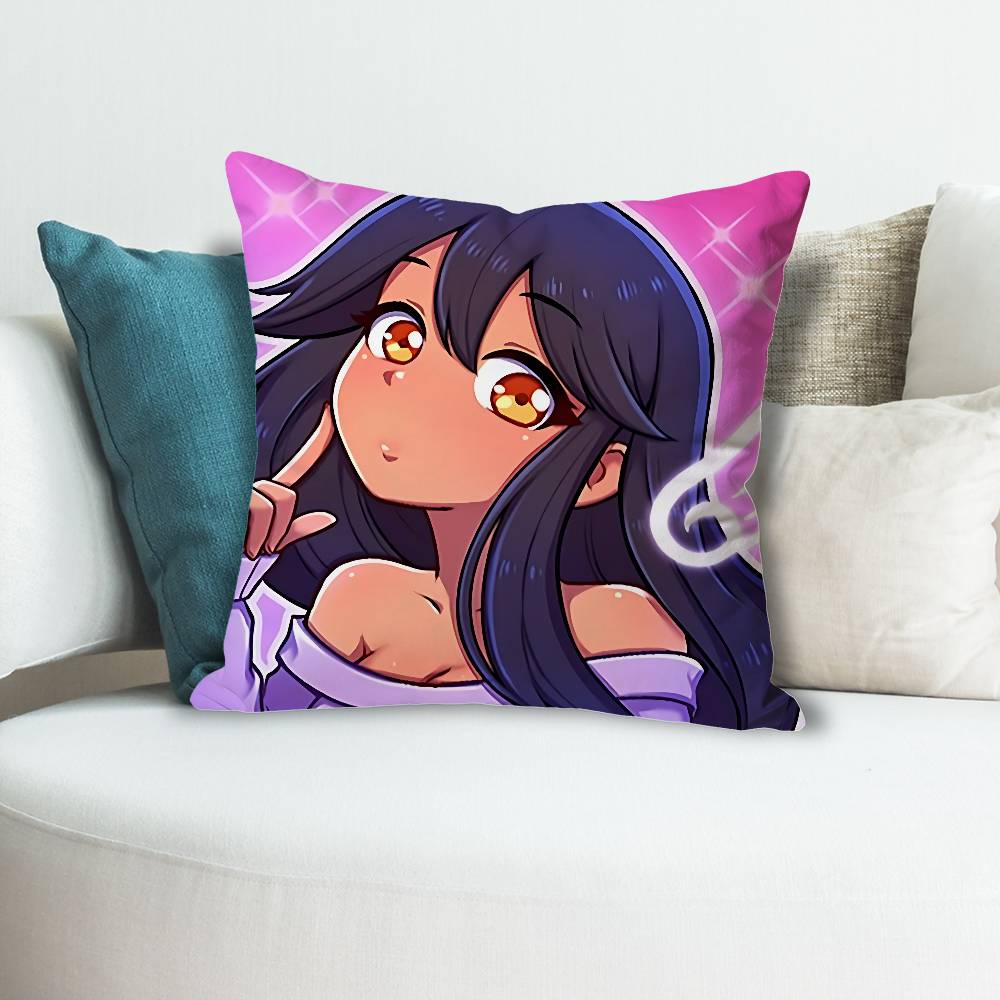 Cute AAphmau Pillow Cases for Bedroom Living Room Sofa Home Decor Polyester Cushion Cover with Zipper