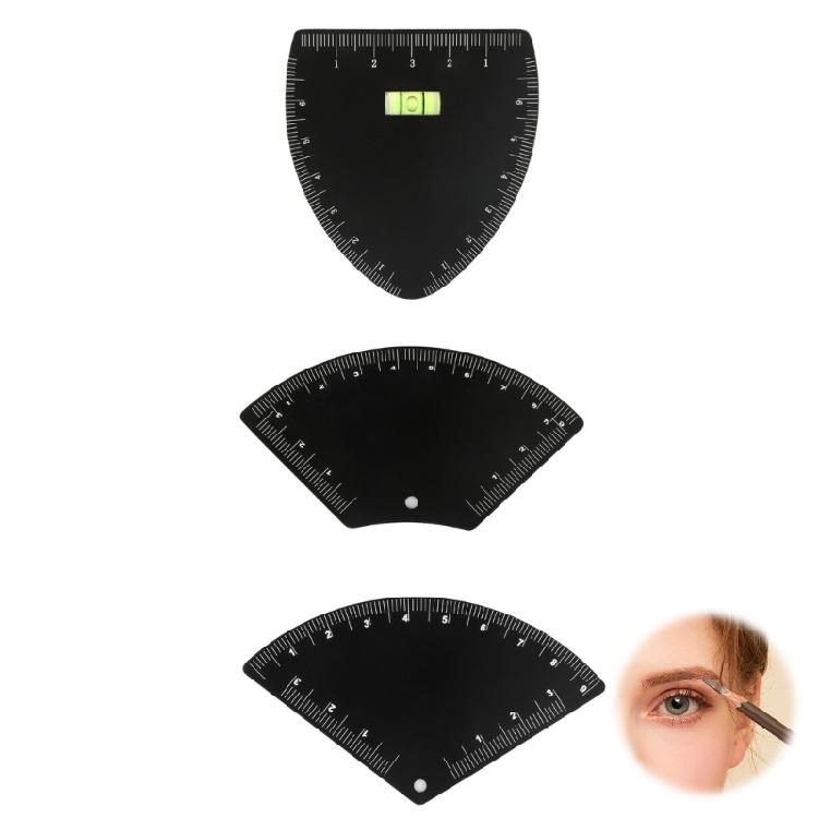 Ergonomic Brow Shaping Rulers with Clear Marking & Symmetry Indicators Accuracy For Easy Makeup Application