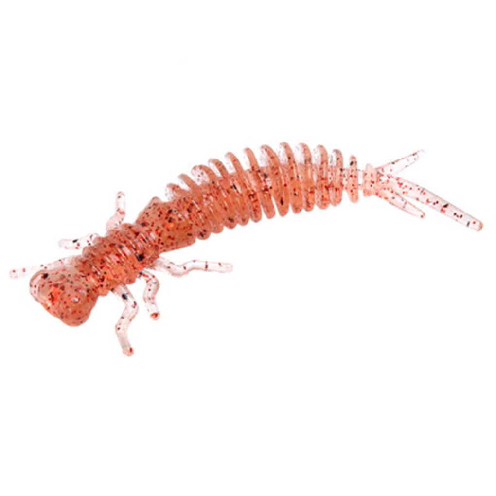 10pcs Simulation Insect Baits Portable Fishing Lures Reusable Soft Fishing Baits 55MM Type I