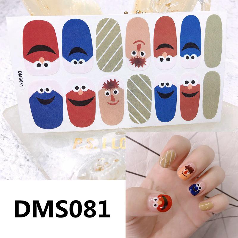 New Adorable Cartoon Expression Nail Stickers - Fun, Cute, No-Bake Design