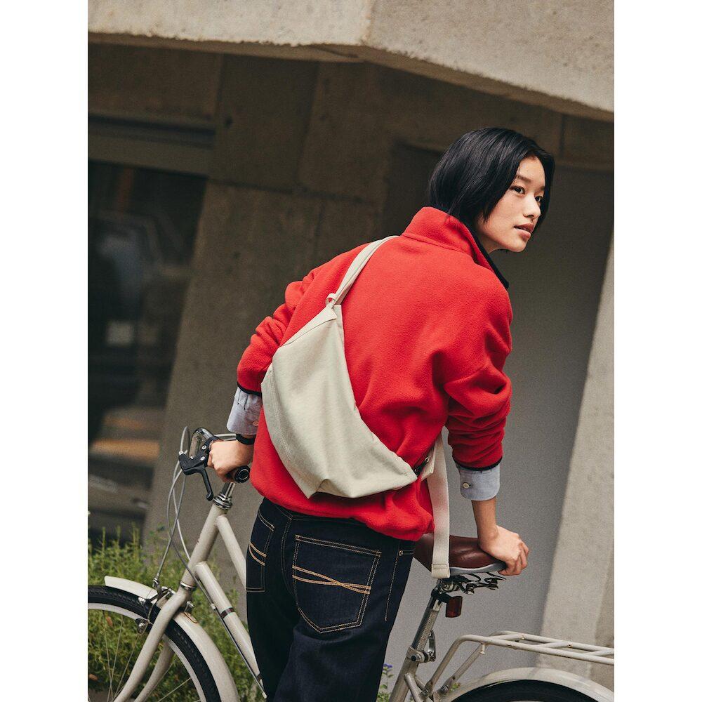 Beanpole Accessory Less Bag_2 Small Fabric Crossbody Bag Light Gray