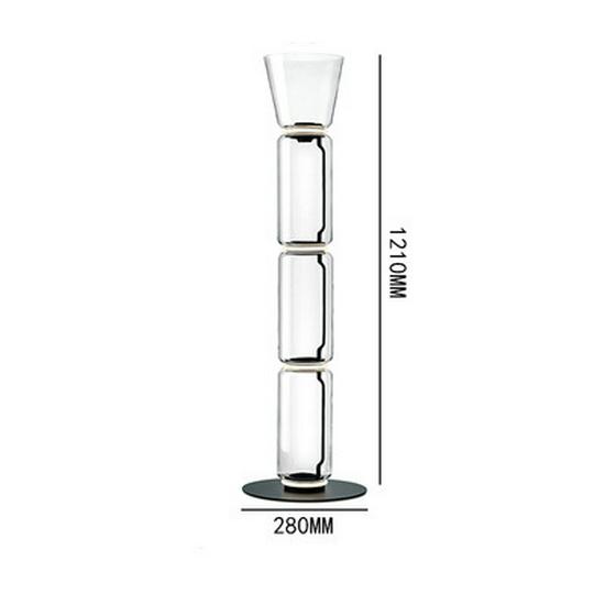 Italian Designer Floor Lamp: Modern Art Glass Lighting for Living Room, Hotel, Bedroom, Villa.