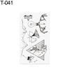 Trigram Animal Temporary Fake Tattoo Sticker Body Art avtagbar dekal