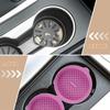 4 Stück Rutschfeste Auto-Untersetzer Universal Auto Getränkehalter Matte Silikon Hitzebeständig und Wasserdicht Auto Innenraumzubehör
