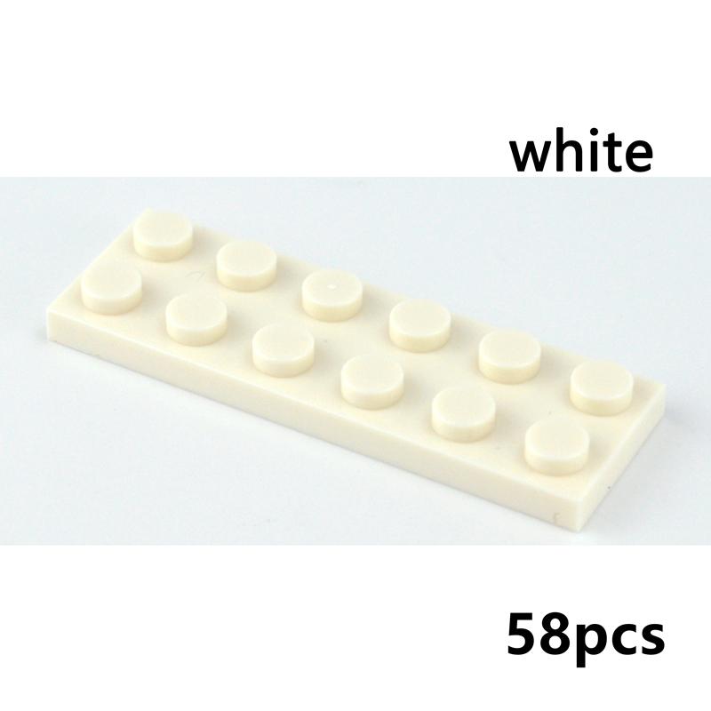 DIY Building Blocks Thin Figures Bricks 2x6 2x8 2x10 Dots Colorful Educational Creative Size Compatible all brand Toys for Kids