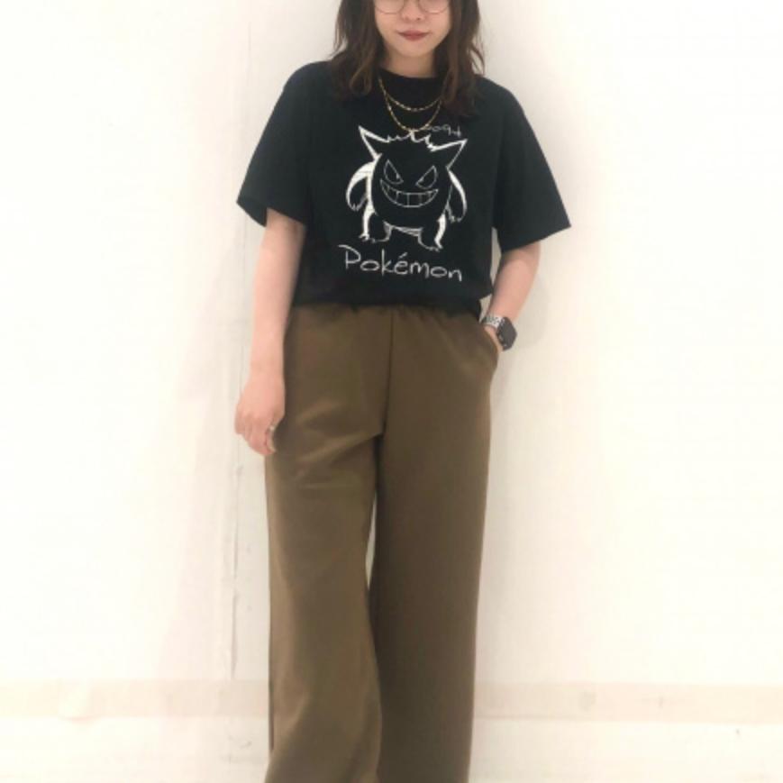 Uniqlo X Pokemon Collaboration SS24 Letter Pattern Printed Casual Crew Neck Short Sleeve T-Shirt Men T-Shirts Black 475844-09