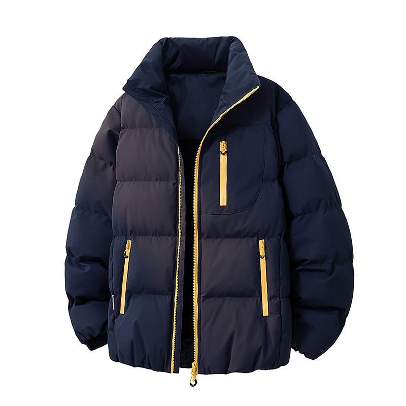 Unisex Thick Winter Cotton Puffer Jacket Oversized Stand Collar Casual Outdoor Warm Coat Men Women