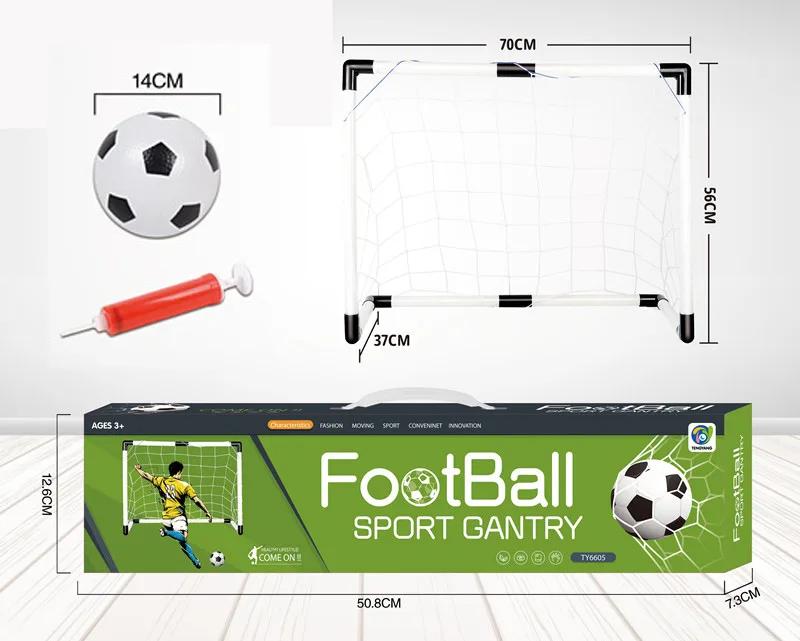 

Children Soccer Goal Sports Toys Foldable Mini Football Goal with Pump & Ball Indoor Outdoor Team Competition Games Kids Gifts