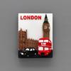 Magneți de frigider 3D lipiți pentru turism mondial, suveniruri creative, cadouri, magneți de frigider, Anglia, Londra, soldat de autobuz, cadouri suvenir