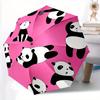 1pc Panda Circle Automatic Umbrella High Quality Canopy, Portable Folding Umbrella With, Ideal Gift for - Travel 193