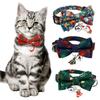 Adjustable Christmas Pet Collar with Bell and Bow for Small Dogs Cats Festive Party Costume Accessories 2026 New Year Gifts
