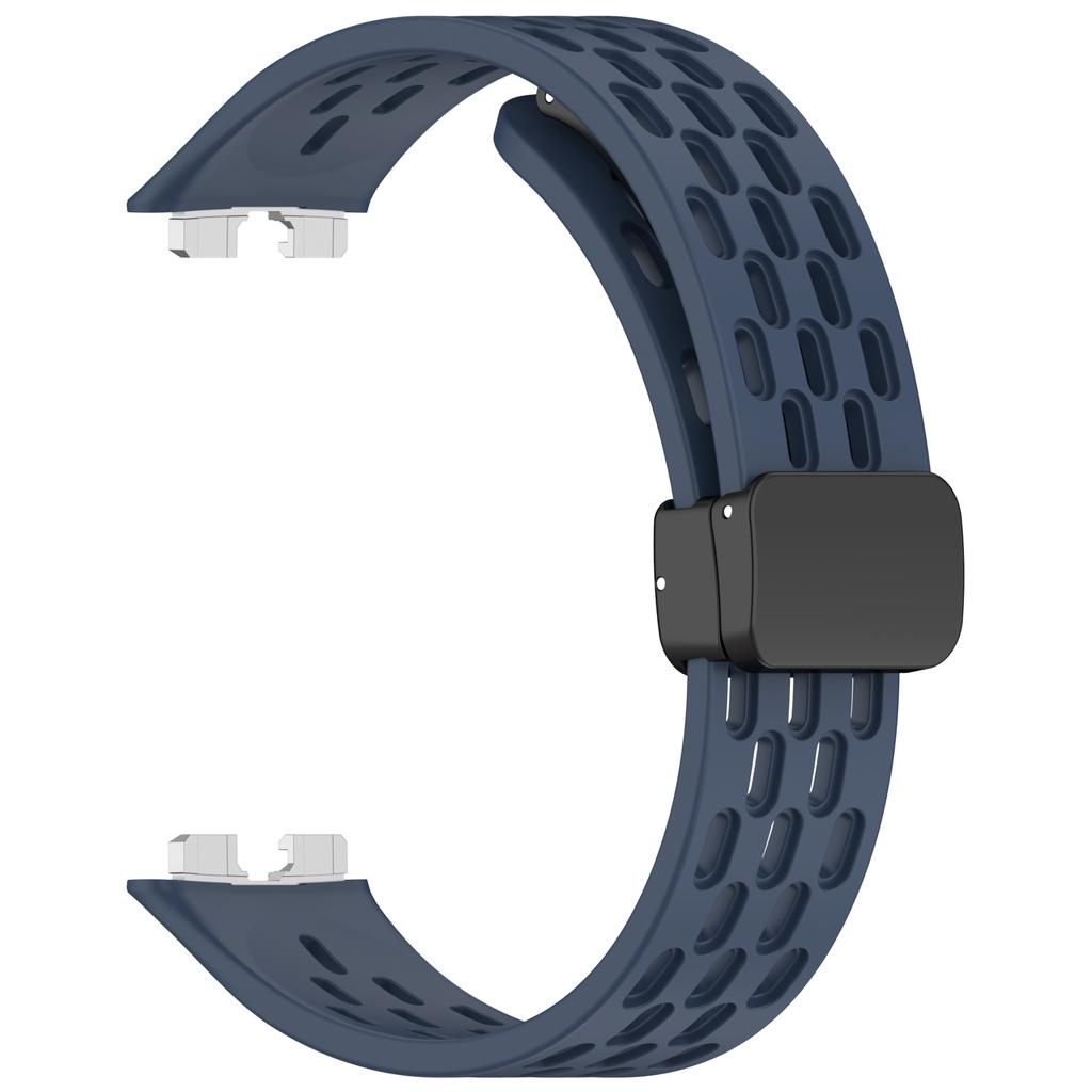 Magnetic Silicone Strapa For Huawei Band 10/9/8 Accessories Sport Wrist Breathable bracelet pulseira correa Huawei Band 10 Strap