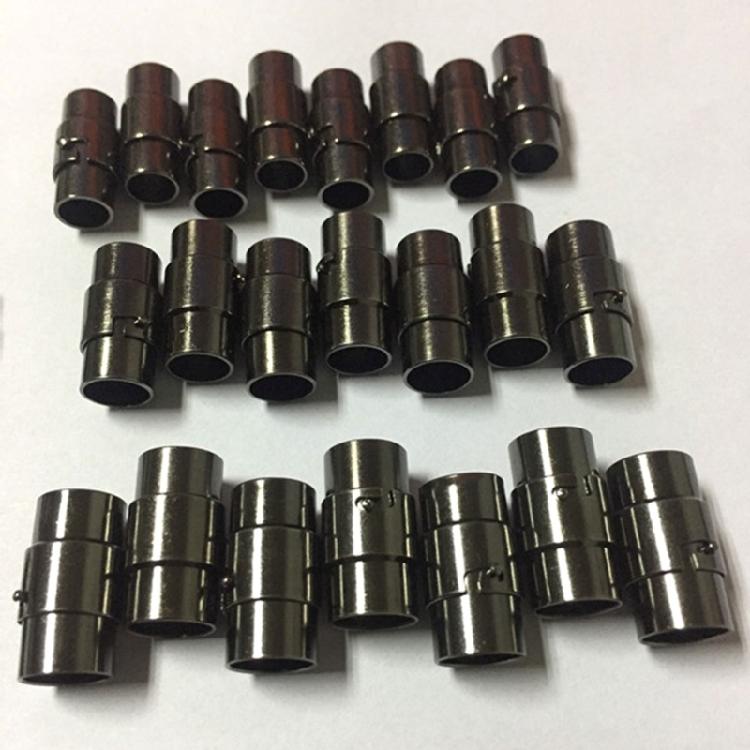 10 Pack Copper Magnetic Clasps Cord End Caps Leathers Rope End Caps for Jewelry