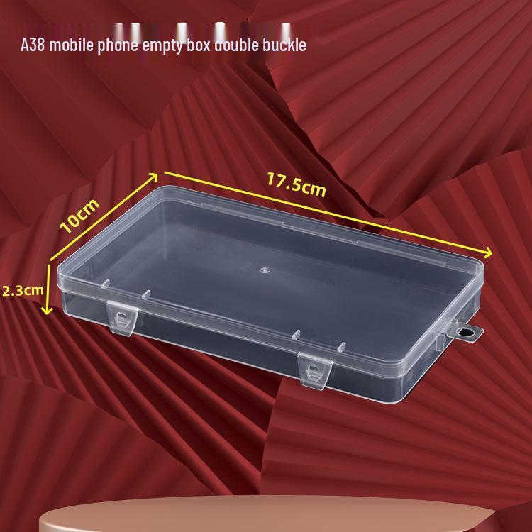 Transparent Compartmentalized Storage Box for Jewelry, Hardware, and Fishing Accessories