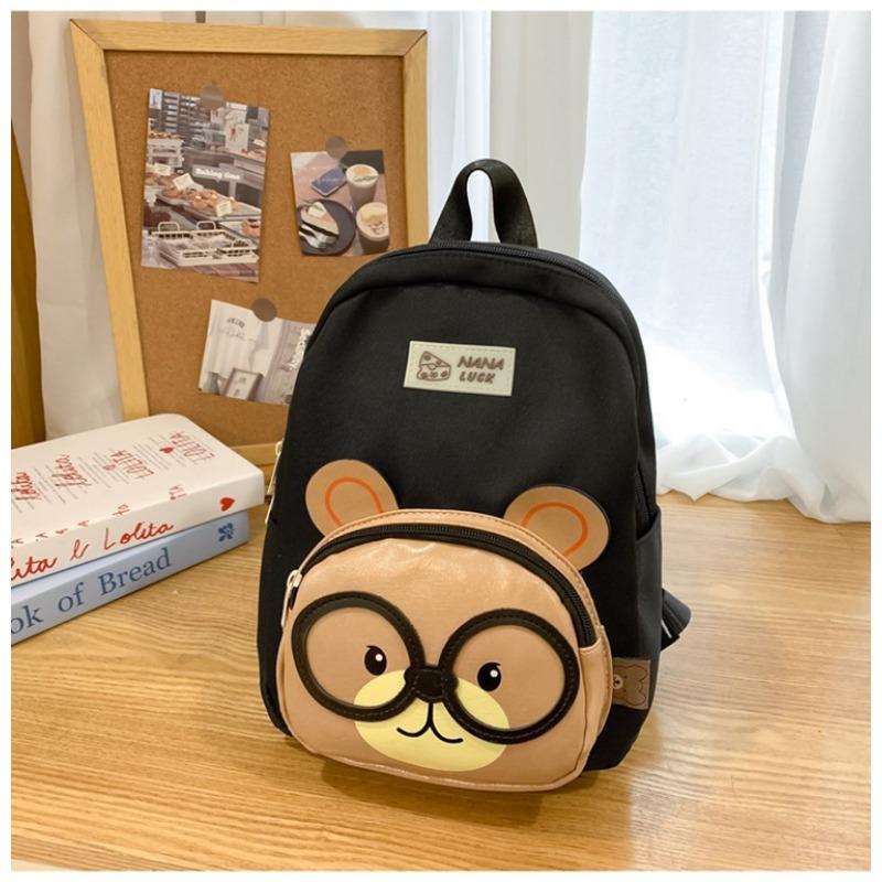 

The new schoolbag is high-value, fresh and sweet, cute glasses, bear backpack, girl s lightweight mini backpack.