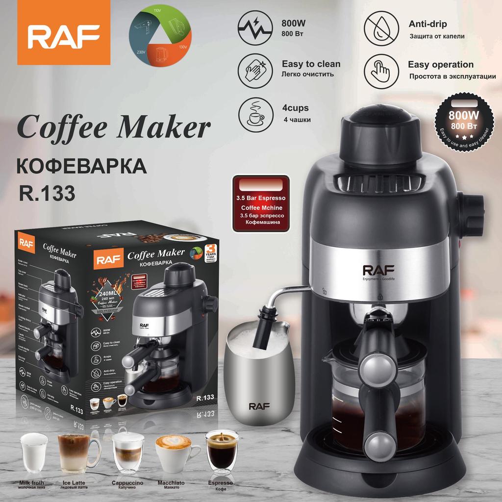Italian Semi-Automatic Espresso Maker with Milk Frother