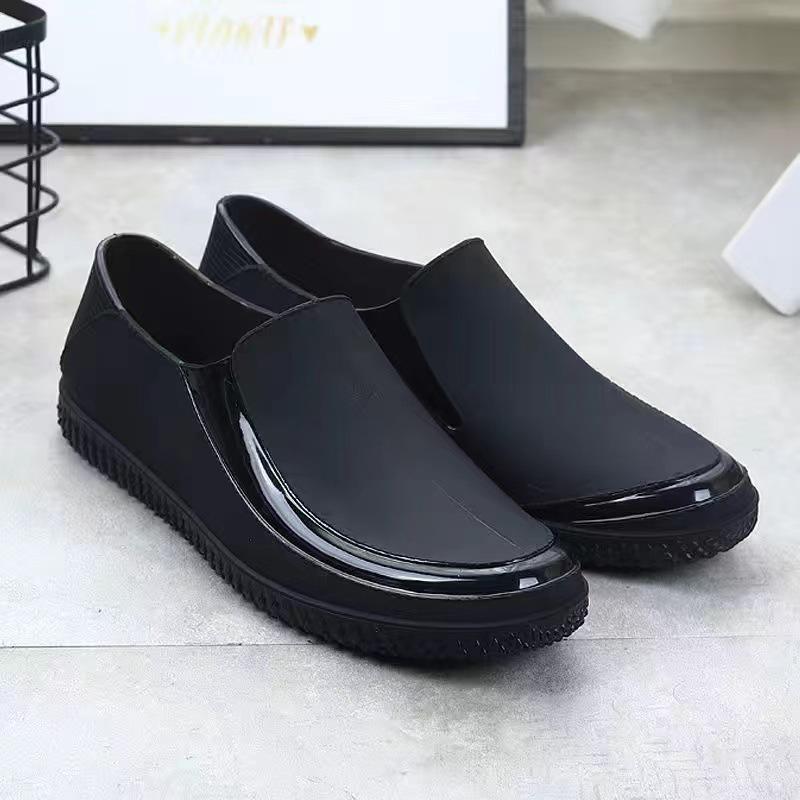 Fashionable Men's Spring And Autumn Rain Shoes, Casual, Lightweight, Waterproof And Non Slip, Kitchen Car Wash Work Rubber Shoes