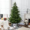 5ft Bushy and Bare Artificial Christmas Tree - Green