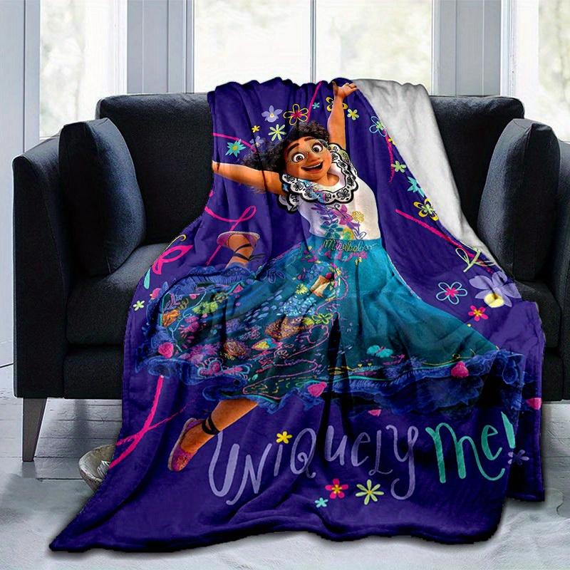 1pc. Unique Me Cartoon Blanket, Colorful Floral Embroidered Throw Blanket, Vibrant Artwork Design, Perfect Gift for Friends and Family, Suit