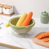 Thickened Double-Layer Drain Basket Food Grade Fruit Washing Basket  Berry Cleaning