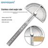 10cm Edelstahl Winkelmesser & Winkelmaß für die Holzbearbeitung