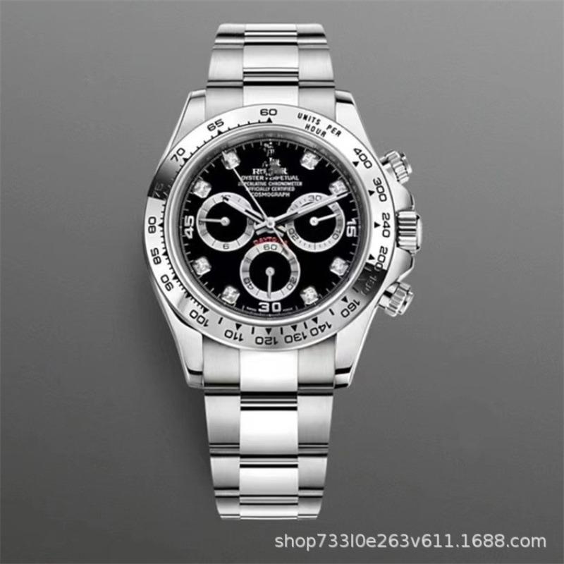 Montre Daytona Di Panda Bleu Glace Homme Montre Mécanique Entièrement Automatique Trois Compteurs Six Aiguilles Multifonctionnel Danny Road Chronographe