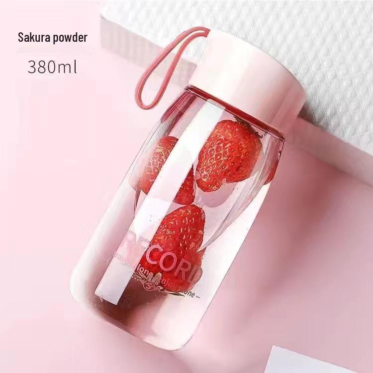 Cute Leakproof Portable Water Cup for Kids - Transparent Plastic