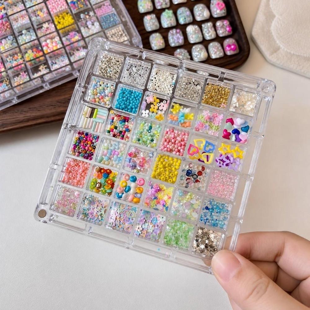 Colorful Nail Art Glitter Set 3D Nail Charms Decorations New Nail Art Sequins Kit Nail Decoration