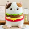 Cute Cat Plush Pillow: Siamese & Black Cat Hugging Doll