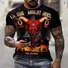3D Printing T-Shirt Demon Weird Top Street Men's T-Shirt Skull O Neck Fashion Men's Top Short Sleeve Summer Men T-Shirt