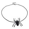 Punk Bat Charm Necklace Halloween Spiders Pendant Clavicle Chain Halloween Jewelry Witch Hat Pendant Choker Necklace