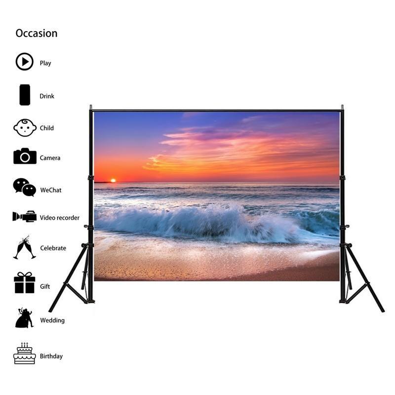 Beach Seaside Scenery Series Background Cloth for Summer Parties,Events,Photo Shoot Backdrop,Beach Theme Decor,Weddings