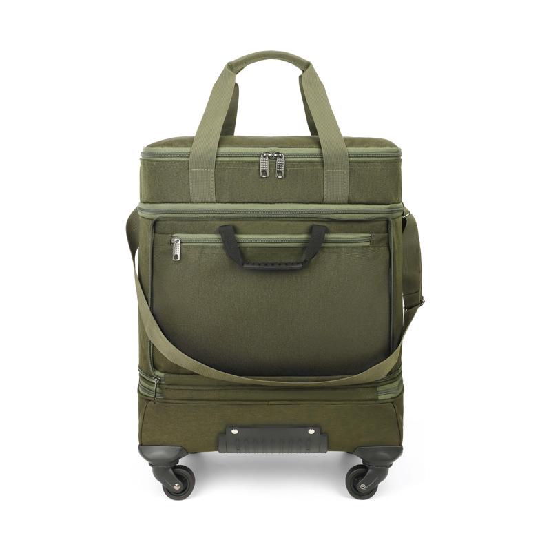 Men's Portable Foldable Travel Luggage with Wheels - Ideal for One-Day Trips