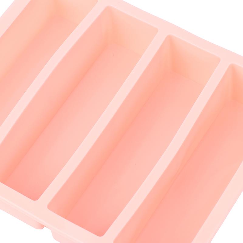 4 Grids Long Ice Cube Tray Mold Reusable Silicone Ice Cube Mold Bpa Free Ice Maker Food Grade Silicone Ice Cubes Mould