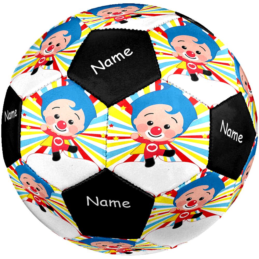 Pallone da Calcio Personalizzato Tema Plim Plim Taglia 5, Adatto Sia per Partite Indoor che Outdoor, un Regalo Adatto a Tutti.