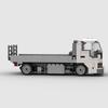Bricklink Technical Truck 8-wide Isuzu Elf Car Carrier Speed Vehicles Trailers City Transporters Building Blocks Kid Toys Gift