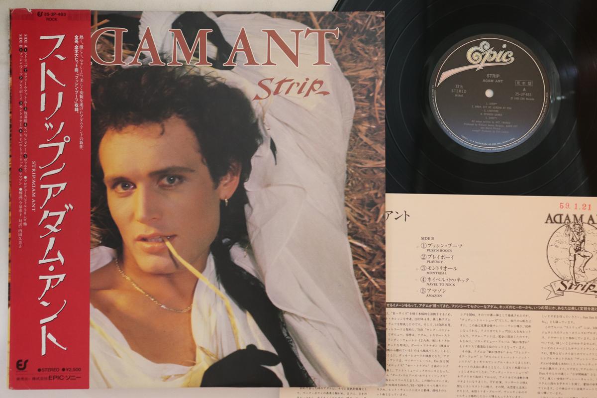 

LP Record ADAM ANT - Strip 253P483PROMO EPIC 1983 Japan Obi Rock Used
