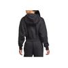 Nike Logo Print Cropped Pullover Hoodie Women Hoodie Black DR5614-010