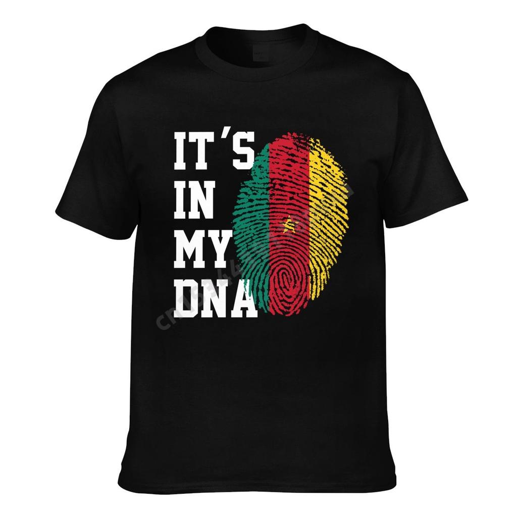 Cameroon Flag Cameroonian Country Map ITS IN MY DNA Men Women Tshirt Boys Tees T Shirt Hip Hop Tshirts XS5XL 100 Cotton
