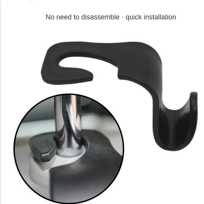 

1/2/4 Pcs Hooks for Bags Car Clips Front Seat Headrest Organizer Holder Auto Fastener Hangers Car Storage Interior Accessories