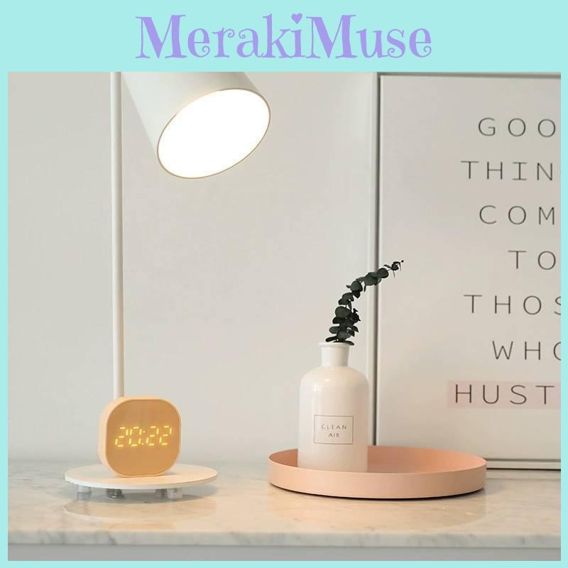 Square Alarm Mini Clock With Touch Screen Timer And Temperature Use Display