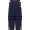 Color Block Logo Elastic Loose Straight Casual Pants Men Bottoms Navy-Blue NP6NR05K